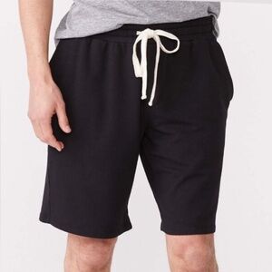 BRAND NEW Monrow Black Elastic Waist Shorts in Large